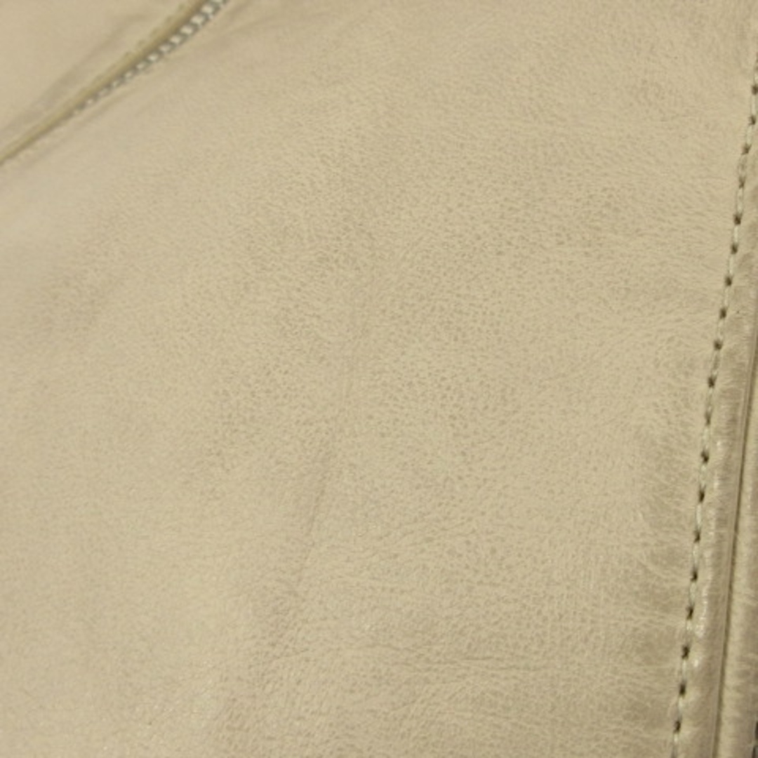 AVIREX(アヴィレックス)のアヴィレックス ライダースジャケット シングル ワッペン ベージュ系 L メンズのジャケット/アウター(ライダースジャケット)の商品写真