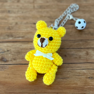 キーホルダー バッグチャーム お守り かわいい 卒業 お揃い イニシャル くま(キーホルダー)