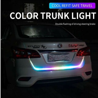 テールゲート LED RGB 発光 赤 白 オレンジ ブレーキ ウィンカー(汎用パーツ)