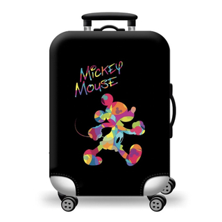 ディズニー(Disney)のmegu様専用　スーツケースカバー　カラフルミッキー  M(スーツケース/キャリーバッグ)