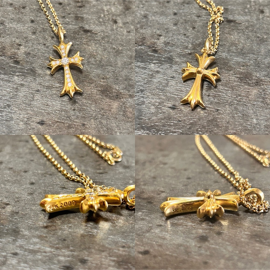 Chrome Hearts - クロムハーツ 22K タイニーファットクロス Chrome Hearts - クロムハーツ 22K タイニーファットクロス