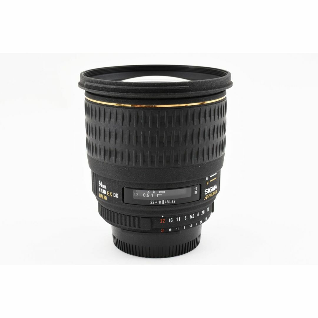 SIGMA(シグマ)の14188 ニコン デジタル対応 Sigma 24mm F1.8 EX DG スマホ/家電/カメラのカメラ(レンズ(単焦点))の商品写真