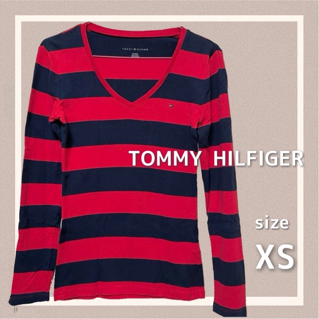 TOMMY HILFIGER(トミーヒルフィガー)のTommy Hilfiger トミーヒルフィガー 長袖Tシャツ ロンT Ｖネック メンズのトップス(Tシャツ/カットソー(七分/長袖))の商品写真