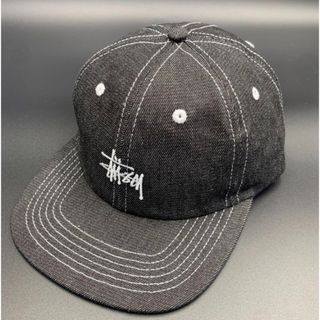 宜しくお願いします激レア レア stussy デニム キャップ ロゴ ウール