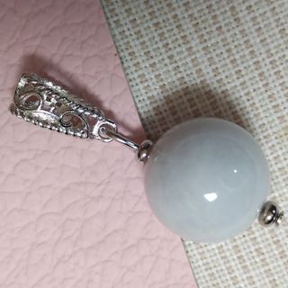 糸魚川翡翠　14mm　ペンダントトップ　【02】♡大珠　♡超綺麗　☆希少ストーン(チャーム)