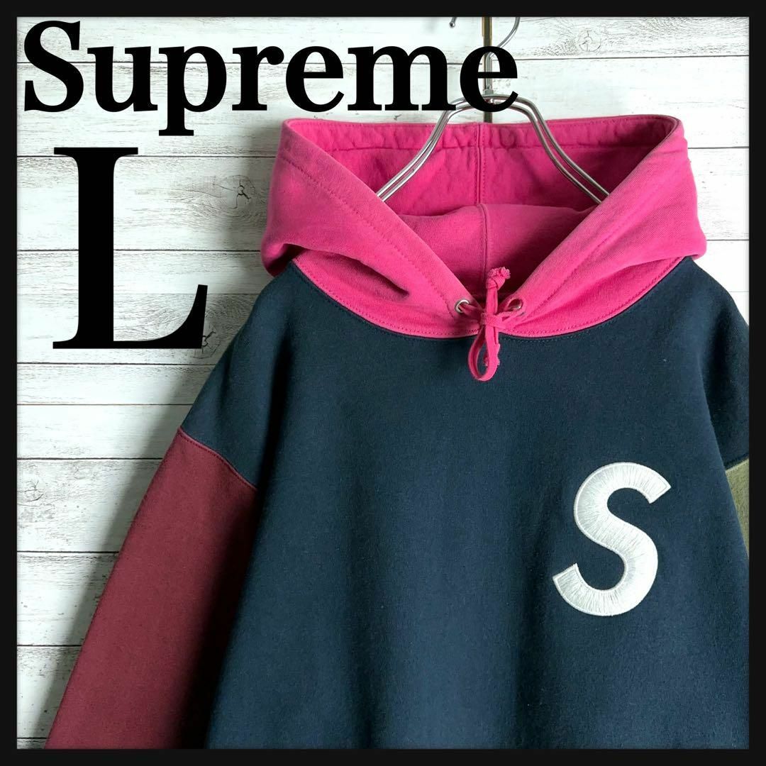 Supreme(シュプリーム)の8646【即完売モデル】シュプリーム☆刺繍Sロゴマルチカラーパーカー　美品 メンズのトップス(パーカー)の商品写真