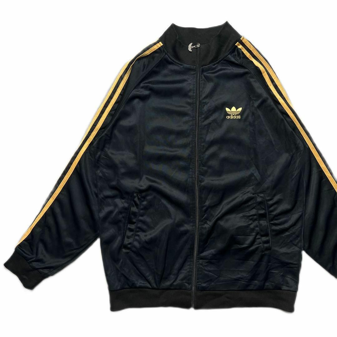 adidas(アディダス)の【Adidas】アディダス ブラックゴールド トラックジャケット ジャージ メンズのトップス(ジャージ)の商品写真