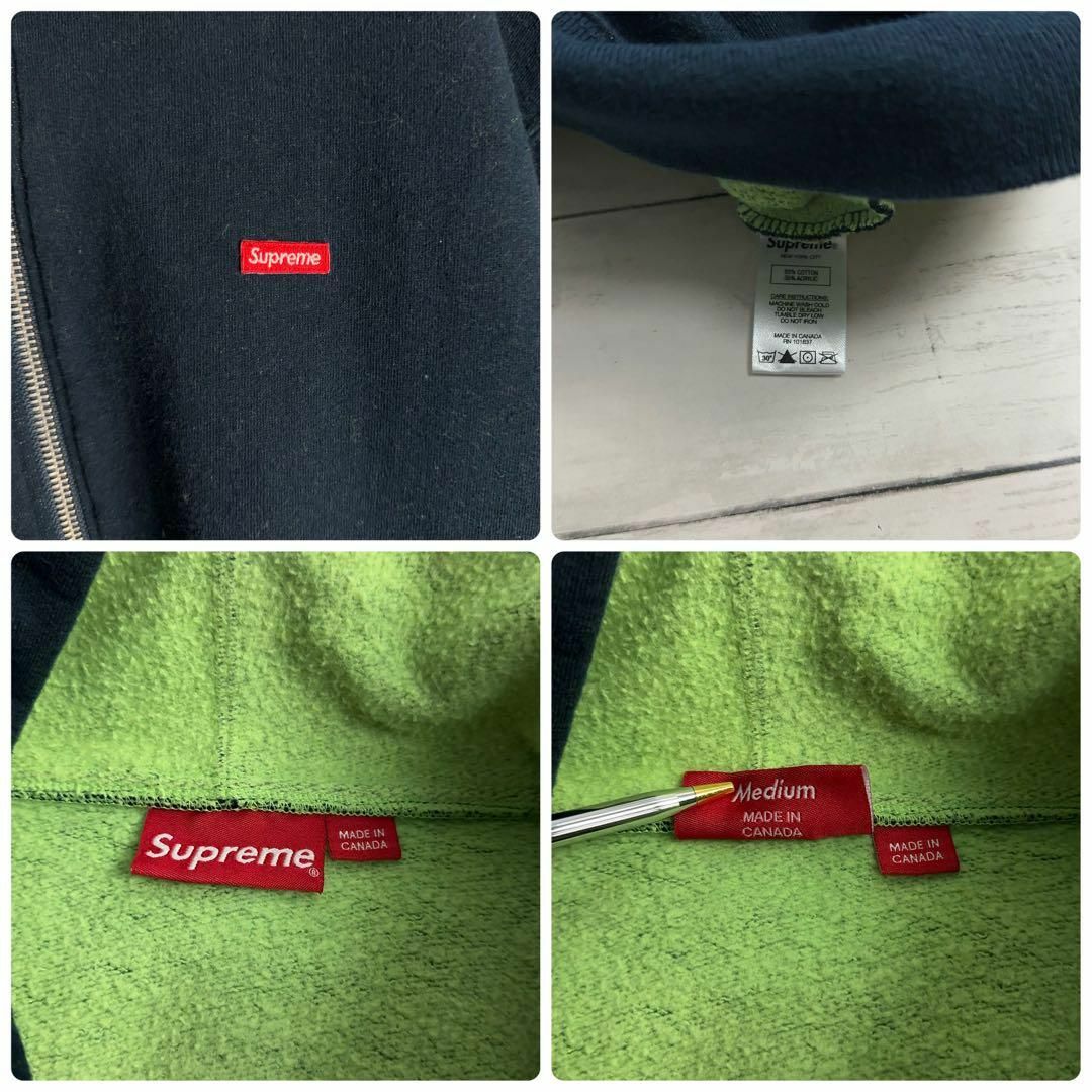 Supreme(シュプリーム)の8649【定番カラー】シュプリーム☆ワンポイントBOXロゴ ジップパーカー　美品 メンズのトップス(パーカー)の商品写真