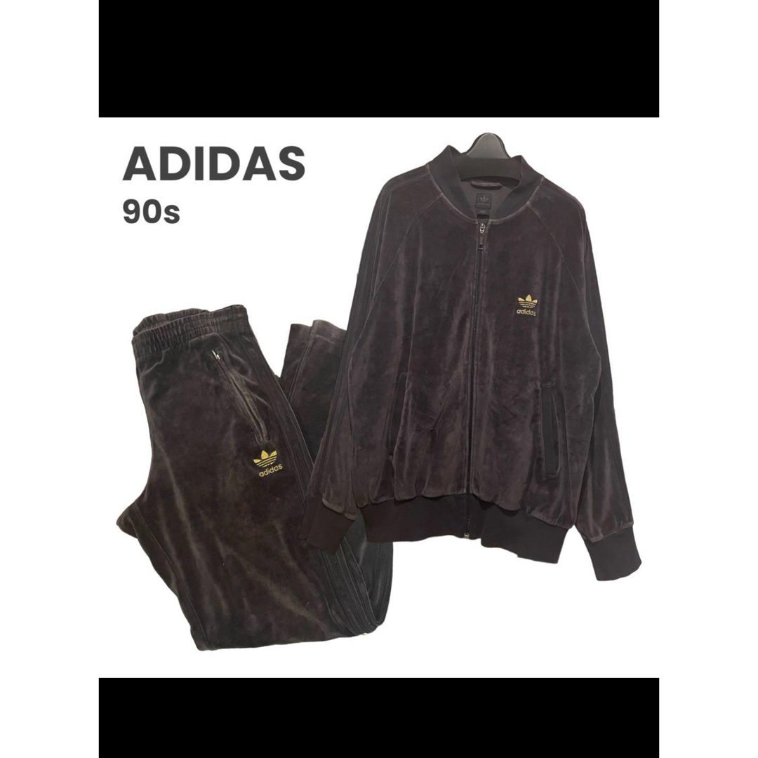 希少90s ADIDAS ベロア ジャージ セットアップ 常田大輝着用 | フリマアプリ ラクマ