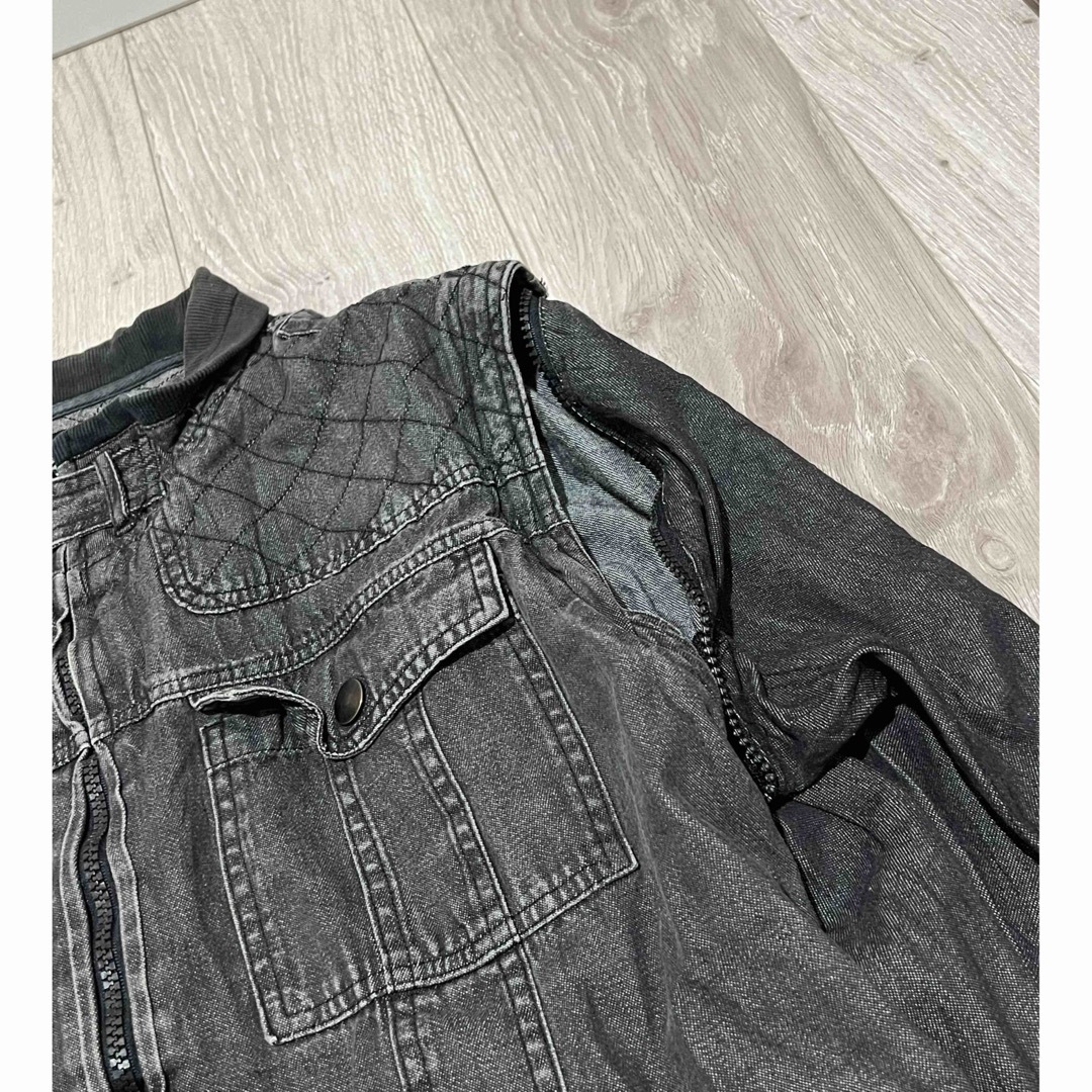 デニム記事　袖付外し　アウター メンズのジャケット/アウター(Gジャン/デニムジャケット)の商品写真