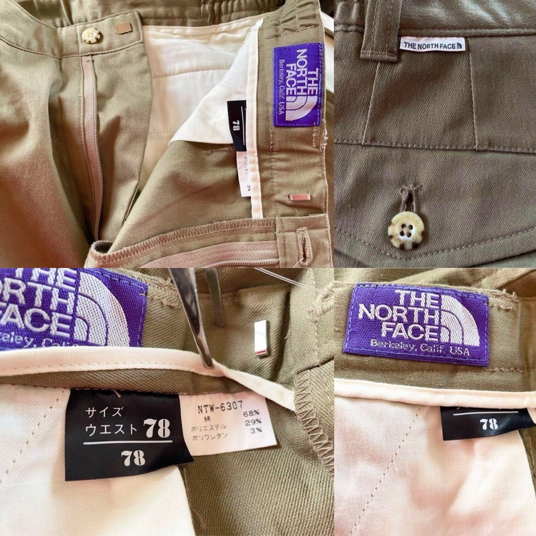 THE NORTH FACE(ザノースフェイス)の【かなり美品 / ワケアリ】ザノースフェイス カーキ  スラックス W78cm メンズのパンツ(スラックス)の商品写真