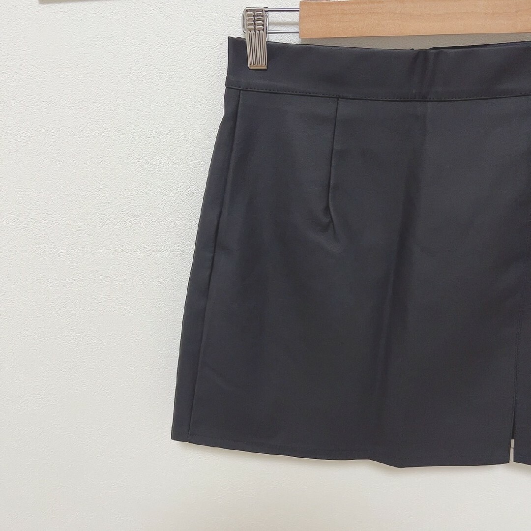 ベイセン M キュロットスカート きれいめコーデ カジュアルコーデ ブラック レディースのパンツ(キュロット)の商品写真