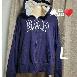 ギャップ(GAP)の●美品♥️GAP裏ボアパーカー　Ｌ(パーカー)