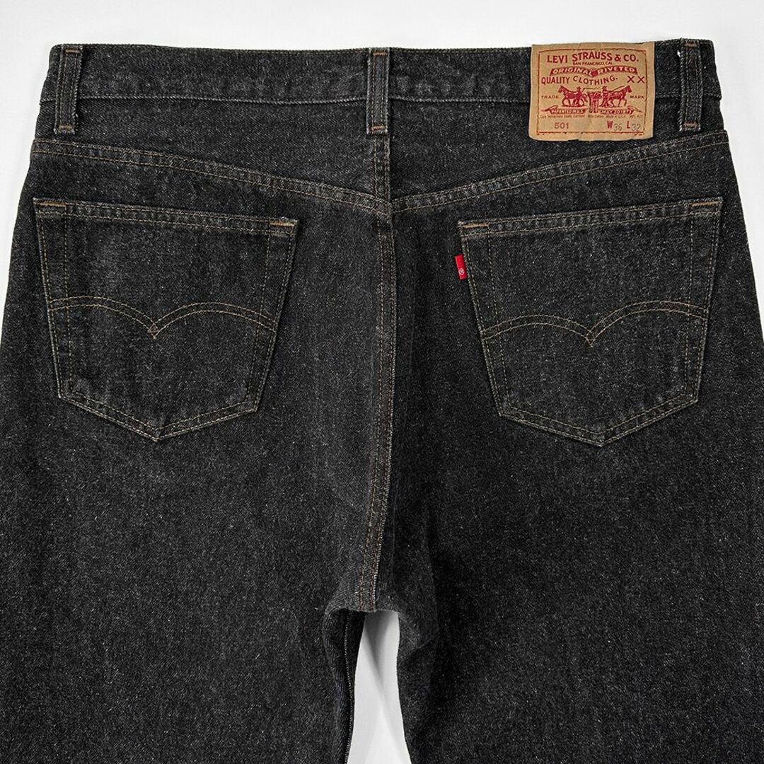 Levi's(リーバイス)の極上◎80sビンテージ◎濃黒 USA製 先染め 501 ブラック 黒 36 32 メンズのパンツ(デニム/ジーンズ)の商品写真