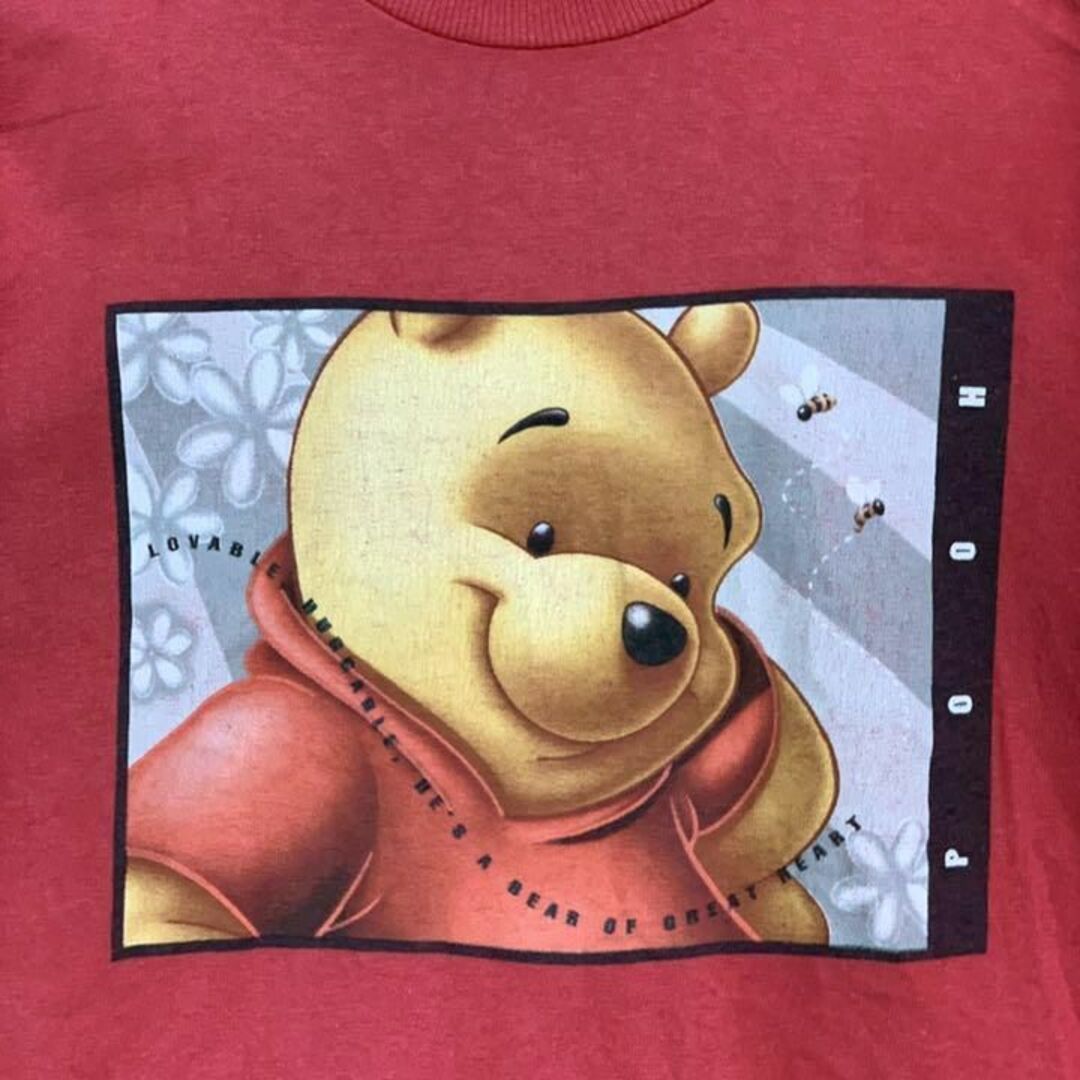 Disney vintage 半袖 Tシャツ くまのプーさん レッド メンズ メンズのトップス(Tシャツ/カットソー(半袖/袖なし))の商品写真