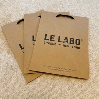 ルラボ ショッパー 3枚セット LE LABO ショップ袋 エコバッグ 紙袋(ショップ袋)