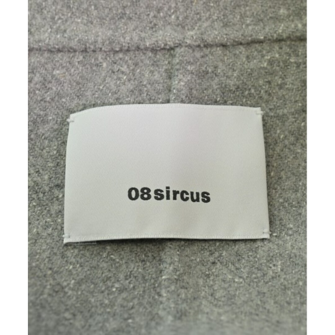 08sircus(ゼロエイトサーカス)の08sircus ゼロエイトサーカス ステンカラーコート 5(XXL位) グレー 【古着】【中古】 メンズのジャケット/アウター(ステンカラーコート)の商品写真