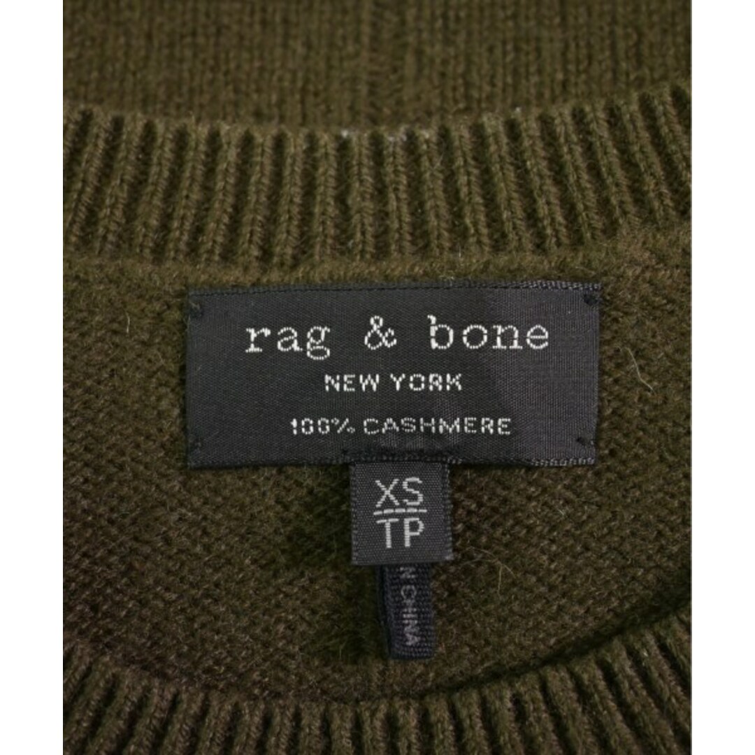 Rag & Bone(ラグアンドボーン)のrag & bone ラグアンドボーン ニット・セーター XS カーキ 【古着】【中古】 メンズのトップス(ニット/セーター)の商品写真