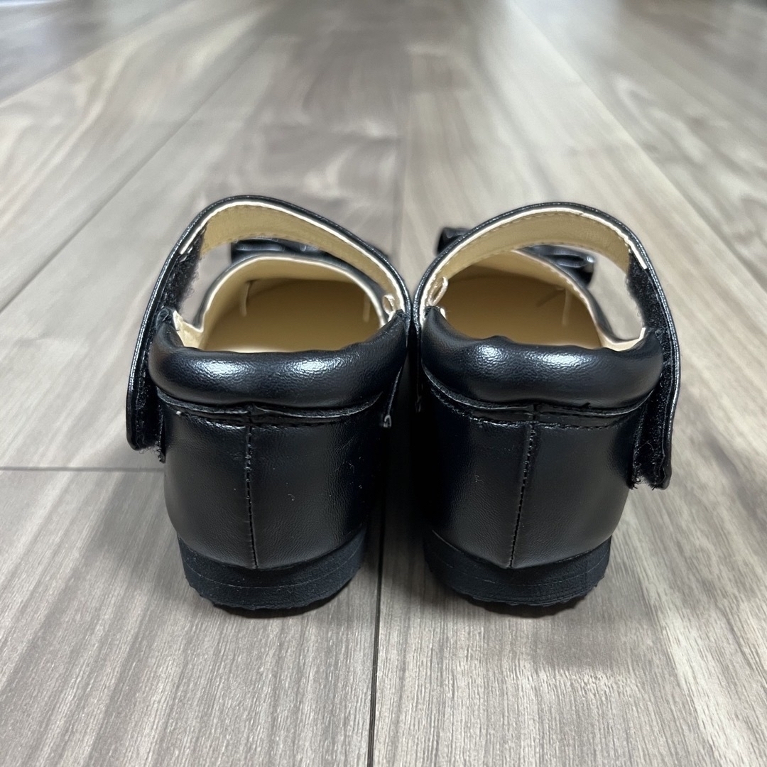 15cm　monship  フォーマル　靴　黒 キッズ/ベビー/マタニティのキッズ靴/シューズ(15cm~)(フォーマルシューズ)の商品写真