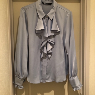 ザラ(ZARA)のZARA frill blouse(シャツ/ブラウス(長袖/七分))