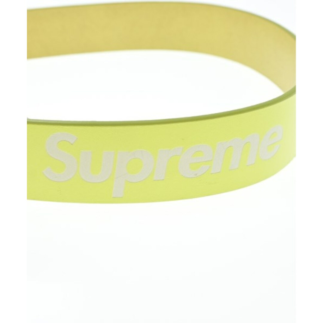 Supreme(シュプリーム)のSupreme シュプリーム ベルト S 黄x白 【古着】【中古】 メンズのファッション小物(ベルト)の商品写真