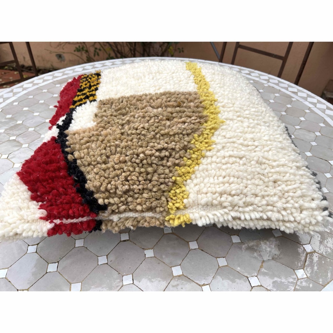 【限定セール!】 モロッコ アジラル 171 ラグ プフ クッションカバー クッション クッションカバー