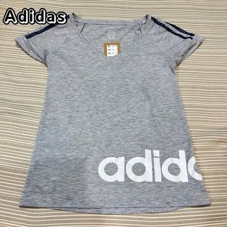 アディダス(adidas)のアディダス　Tシャツ　ジュニア　L グレー　スポーツ(Tシャツ(半袖/袖なし))