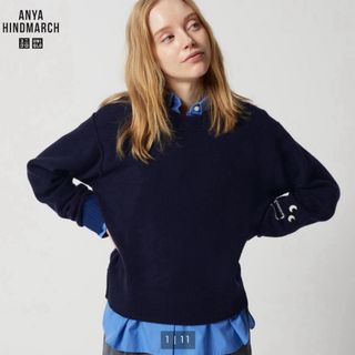 アニヤハインドマーチ(ANYA HINDMARCH)の新品未使用タグ付 UNIQLO アニヤハインドマーチ セーター Lサイズ(ニット/セーター)