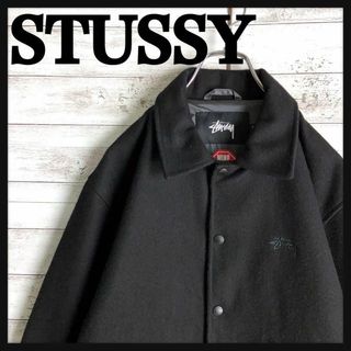 ステューシー(STUSSY)の8552【希少デザイン】ステューシー☆ワンポイント刺繍ロゴジャケット　美品(ブルゾン)