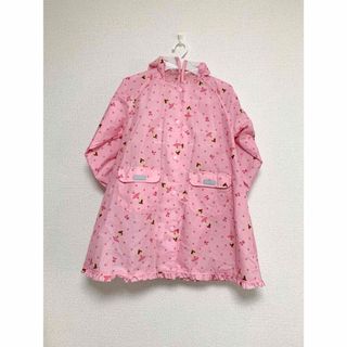 mikihouse - 【美品】ミキハウス　リーナちゃん　レインコート　カッパ　雨具