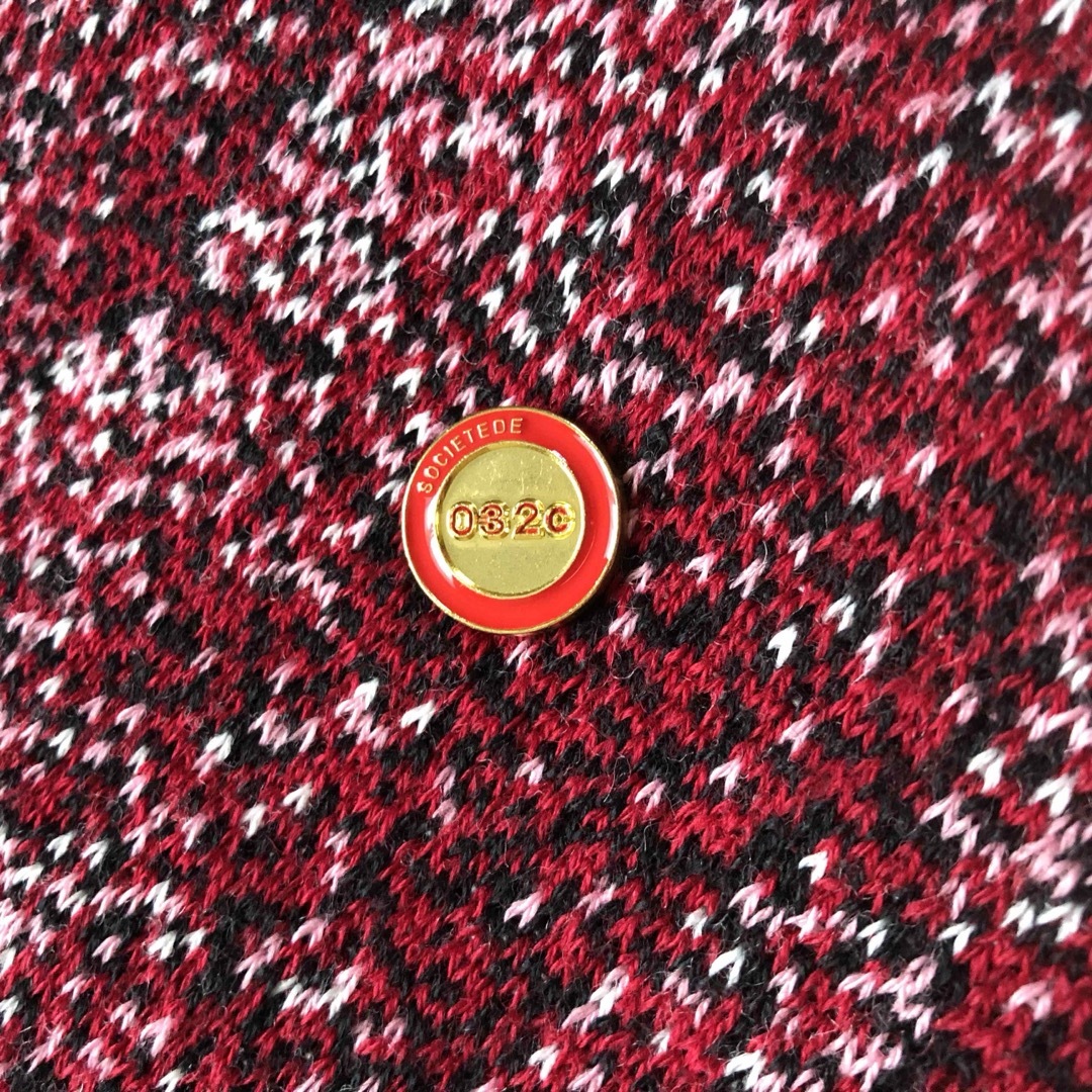 032c Red Barenhetze Throw Big Blanket メンズのアクセサリー(その他)の商品写真