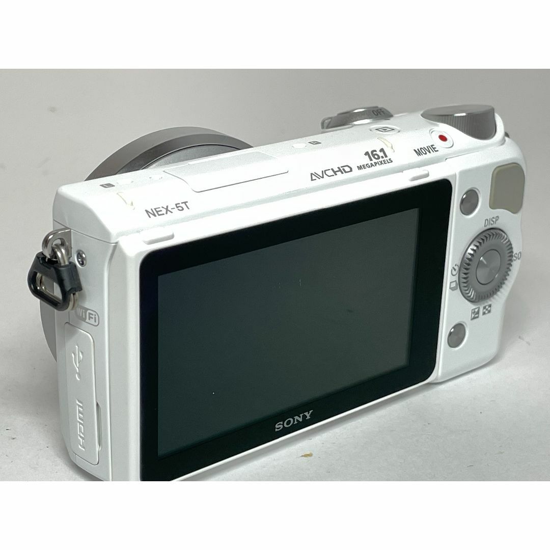 SONY(ソニー)の僅か40ショット ソニー α NEX-5T ボディ ホワイト スマホ/家電/カメラのカメラ(ミラーレス一眼)の商品写真
