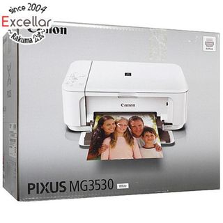 キヤノン(Canon)の【新品訳あり(箱きず・やぶれ)】 Canon製　インクジェット複合機　PIXUS MG3530 WH(PC周辺機器)