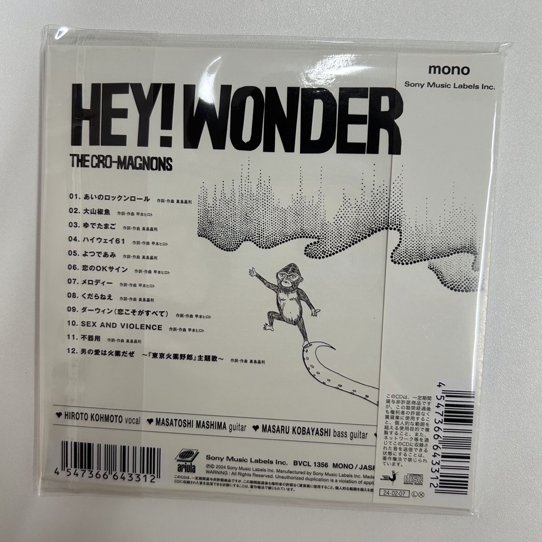 ザ・クロマニヨンズ  HEY！WONDER エンタメ/ホビーのCD(ポップス/ロック(邦楽))の商品写真