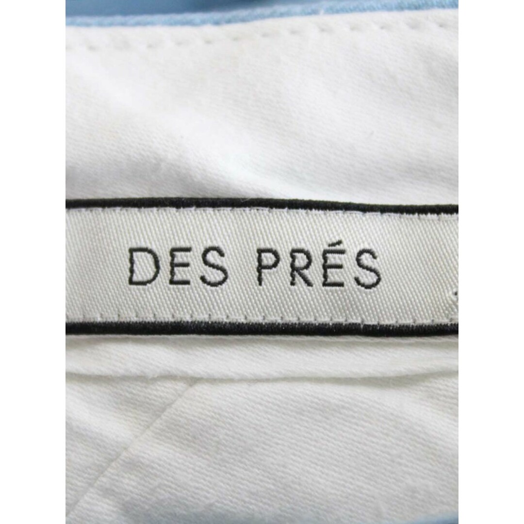 DES PRES(デプレ)の【春物 新入荷】‡DES PRES/デ・プレ‡リネンストレッチテーパードパンツ/十分丈 ライトブルー/水色 レディース 32【中古】春夏 911042 レディースのパンツ(その他)の商品写真