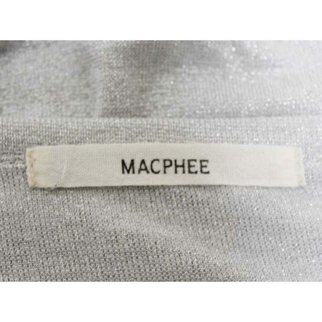 MACPHEE(マカフィー)の【春物 新入荷】☆MACPHEE/マカフィー☆ラメカットソー/カットソー/Tシャツ/ロンＴ/長袖 シルバー レディース 1【中古】春夏 602042 レディースのトップス(Tシャツ(半袖/袖なし))の商品写真