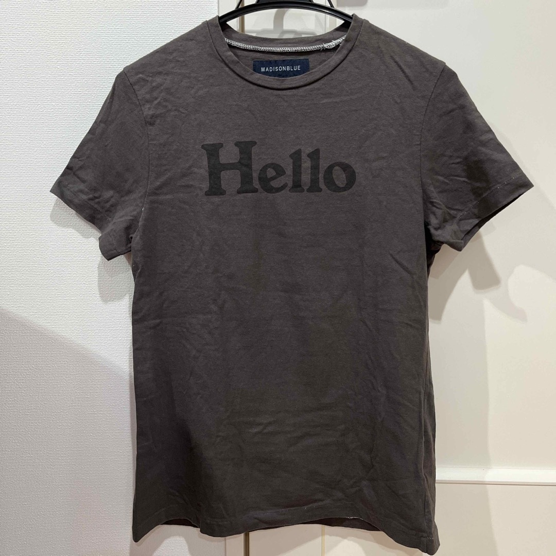 MADISONBLUE(マディソンブルー)のマディソンブルー　Hello Tシャツ レディースのトップス(Tシャツ(半袖/袖なし))の商品写真