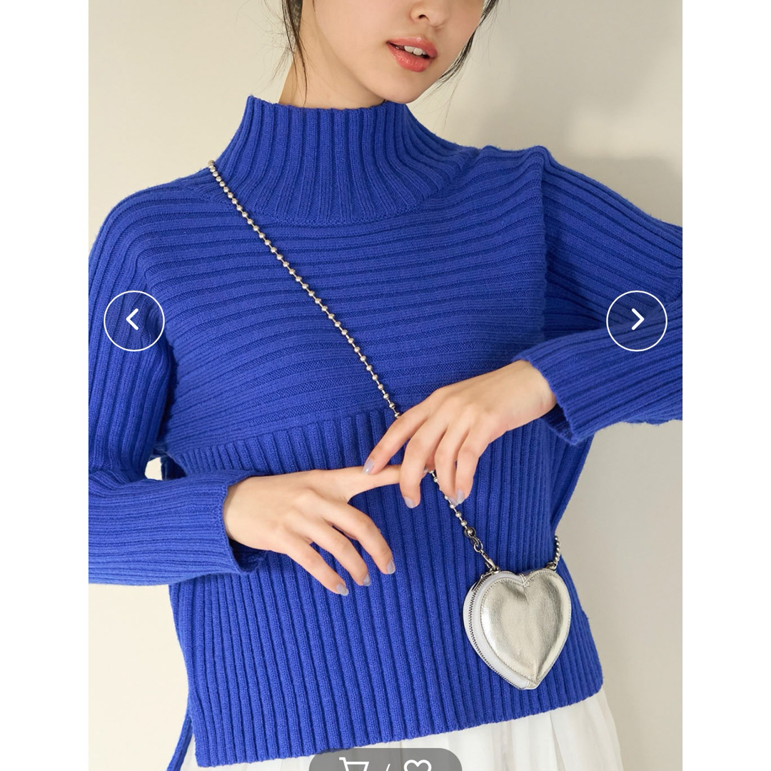ロペピクニック　タートルネック　ニット　セーター　ブルー　青 レディースのトップス(ニット/セーター)の商品写真