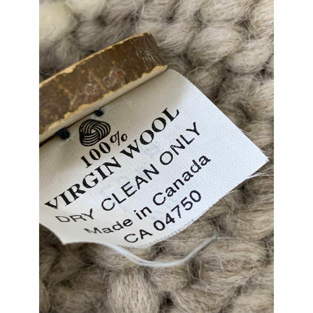 カウチン カナダ製 カーディガン 100% VIRGIN WOOL メンズのトップス(カーディガン)の商品写真