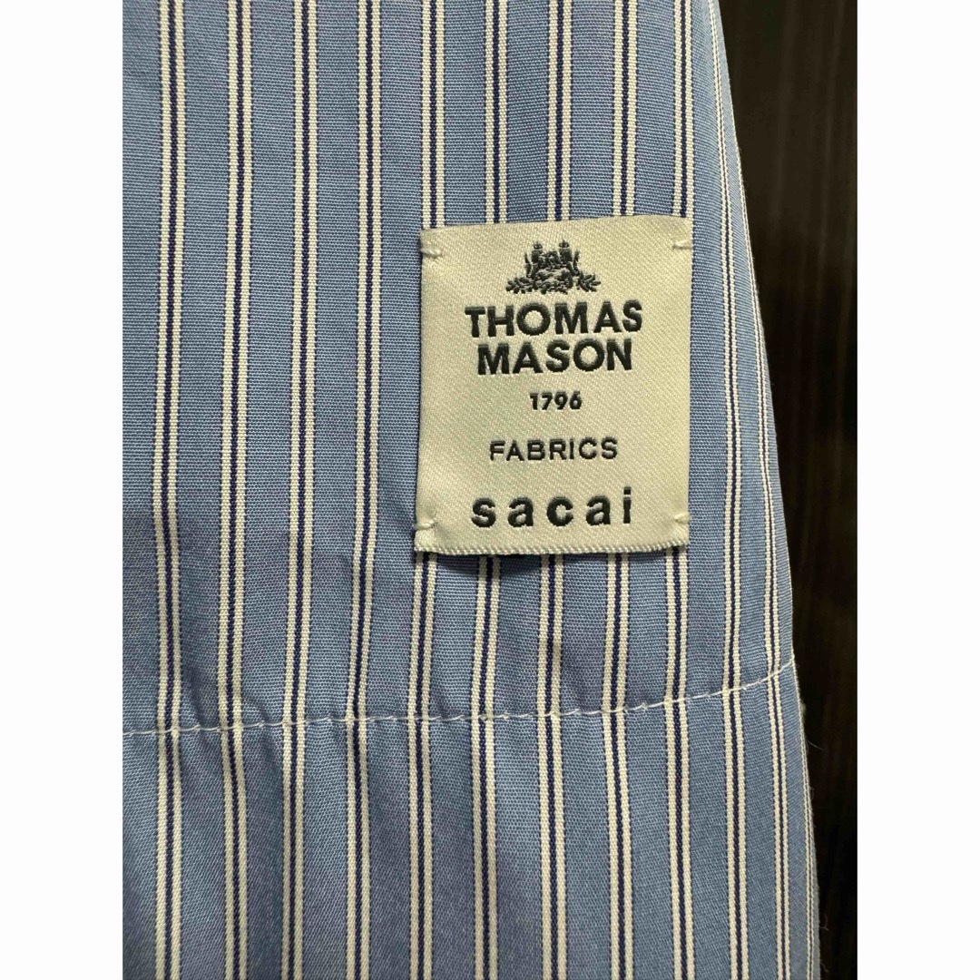 sacai(サカイ)の新品　sacai 23ss Thomas Mason コットンプポプリンシャツ メンズのトップス(シャツ)の商品写真