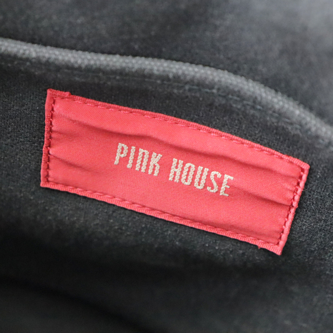 PINK HOUSE(ピンクハウス)のピンクハウス PINK HOUSE レザー使い チェリープリント 2wayバッグ/ブラック ハンドバッグ ショルダーバッグ【2400013669078】 レディースのバッグ(ハンドバッグ)の商品写真