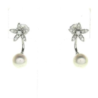 ミキモト(MIKIMOTO)のミキモト ピアス美品  - アイボリー(ピアス)