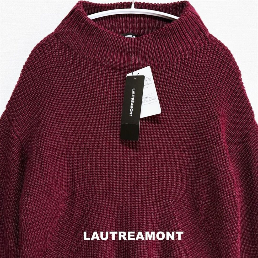 LAUTREAMONT(ロートレアモン)の【LAUTREAMONT】ロートレアモン バック異素材ニット タグ付未使用 レディースのトップス(ニット/セーター)の商品写真