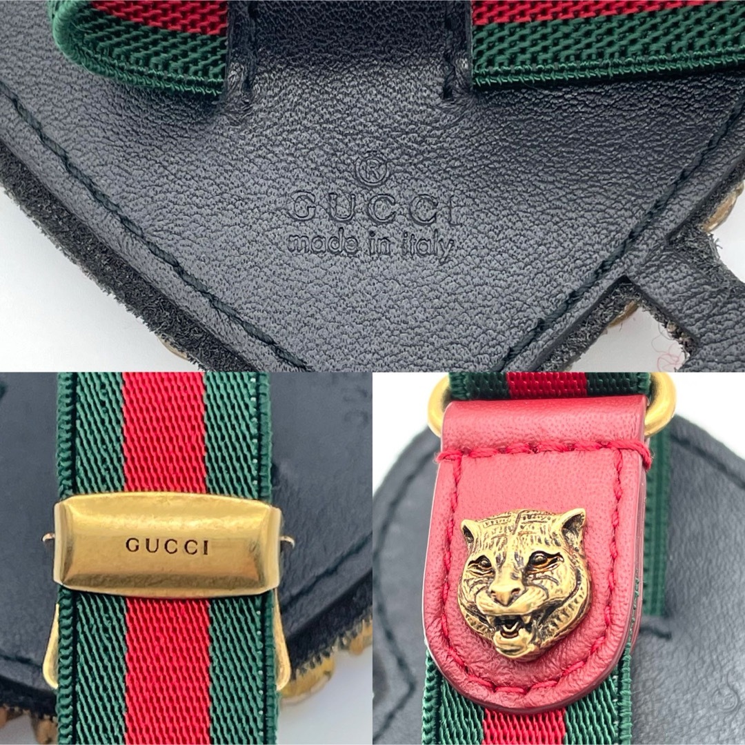 Gucci(グッチ)のグッチ ピアスドハート ウェブ シェリーライン ブレスレット レディースのアクセサリー(ブレスレット/バングル)の商品写真