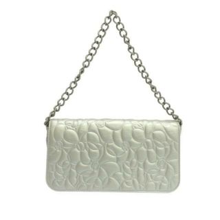 シャネル(CHANEL)のシャネル ハンドバッグ カメリア シルバー(ハンドバッグ)