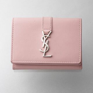イヴサンローラン(Yves Saint Laurent)のK3455 サンローラン パリ YSLライン オリガミ 本革 三つ折 ミニ 財布(財布)