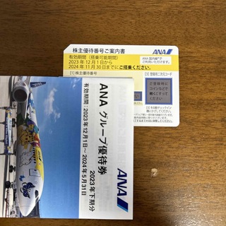 エーエヌエー(ゼンニッポンクウユ)(ANA(全日本空輸))のANAの株主優待券1枚(航空券)