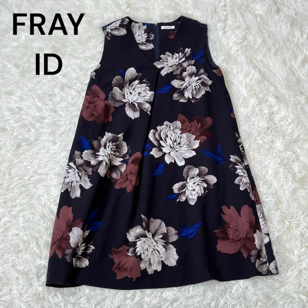 FRAY I.D(フレイアイディー)のFRAYID フレイID 花柄　大判　ワンピース レディースのワンピース(ひざ丈ワンピース)の商品写真
