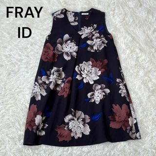 フレイアイディー(FRAY I.D)のFRAYID フレイID 花柄　大判　ワンピース(ひざ丈ワンピース)