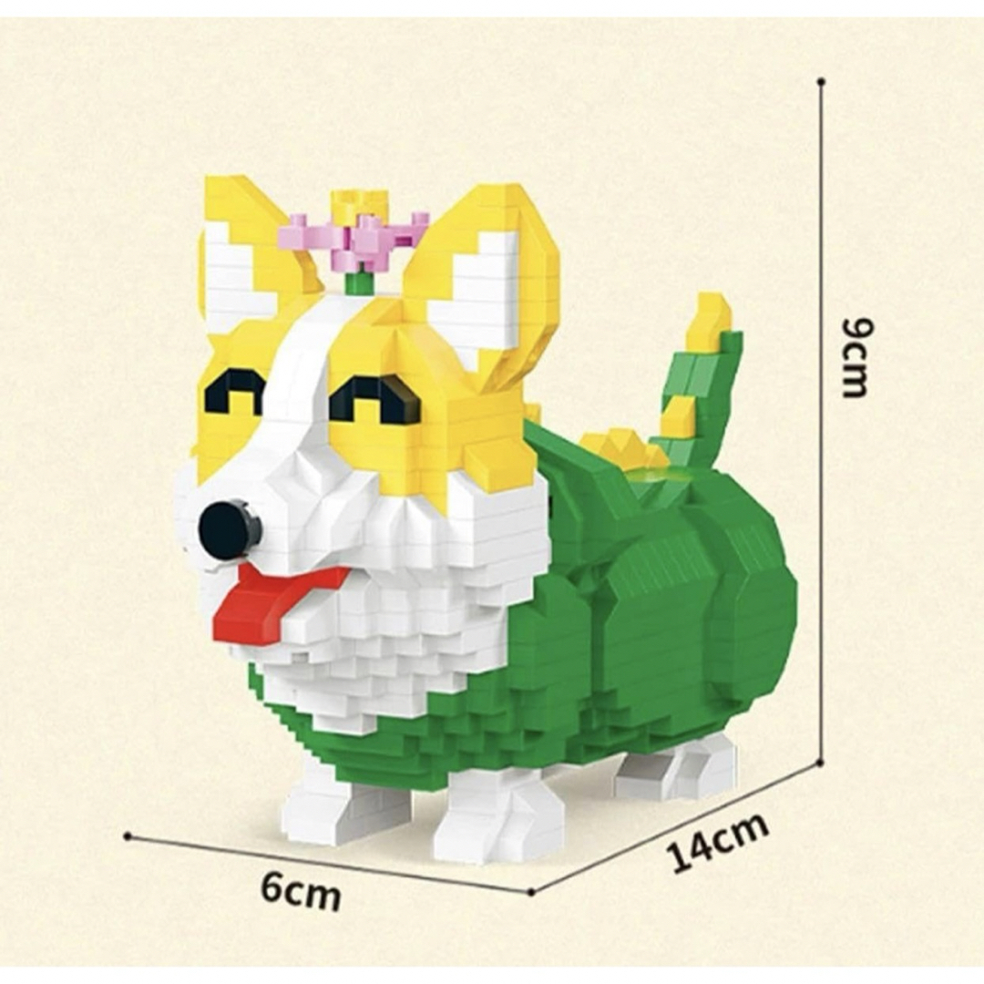 アニマルビルディングブロック ミニ犬ブロック マイクロブロック 動物 キッズ/ベビー/マタニティのおもちゃ(知育玩具)の商品写真
